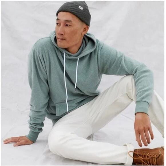 Feat Blanketblend Hoodie Unisex Size L Soft Cozy Shaded Spruce Green ButterWash - Picture 2 of 13